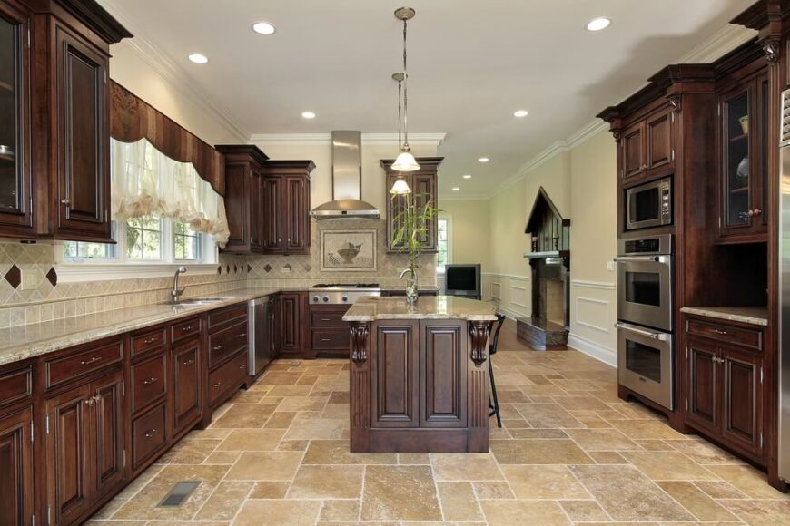 40 Kitchens with Extensive Dark Wood Throughout – Home Stratosphere