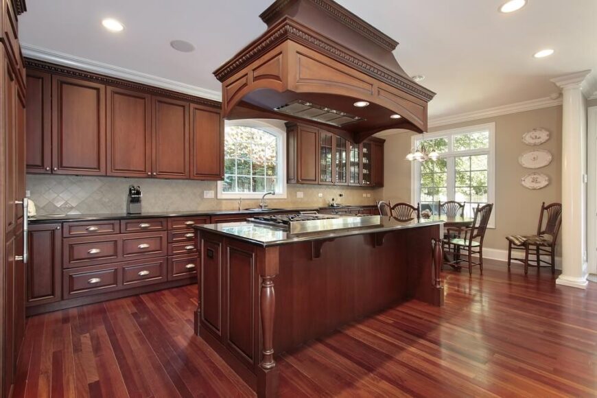 40 Kitchens with Extensive Dark Wood Throughout – Home Stratosphere