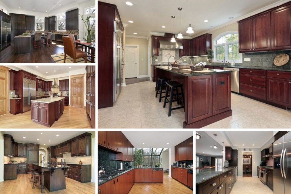 40 Kitchens with Extensive Dark Wood Throughout