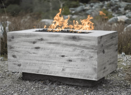 Rectangle fire pit.
