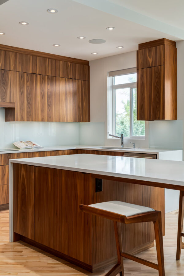Contemporary Interior Design with Extensive Walnut Millwork by Deana ...