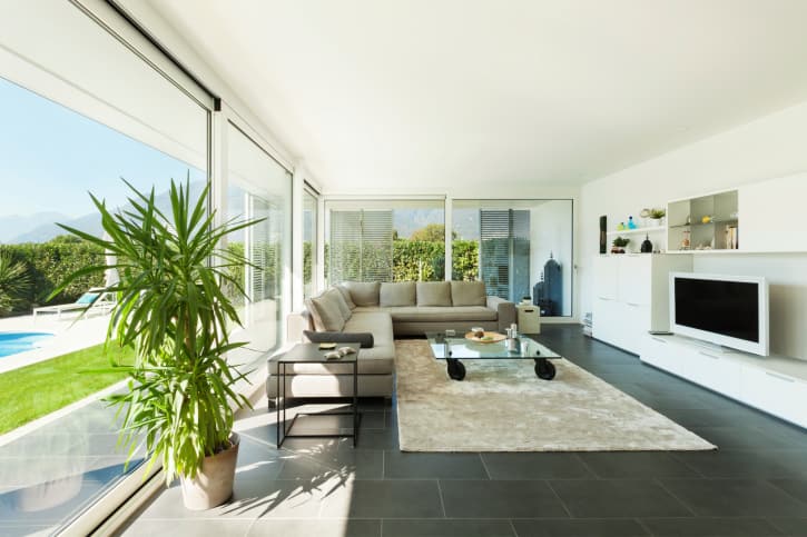 This softly decorated living room is a no fuss, simple setup for lazy afternoons.