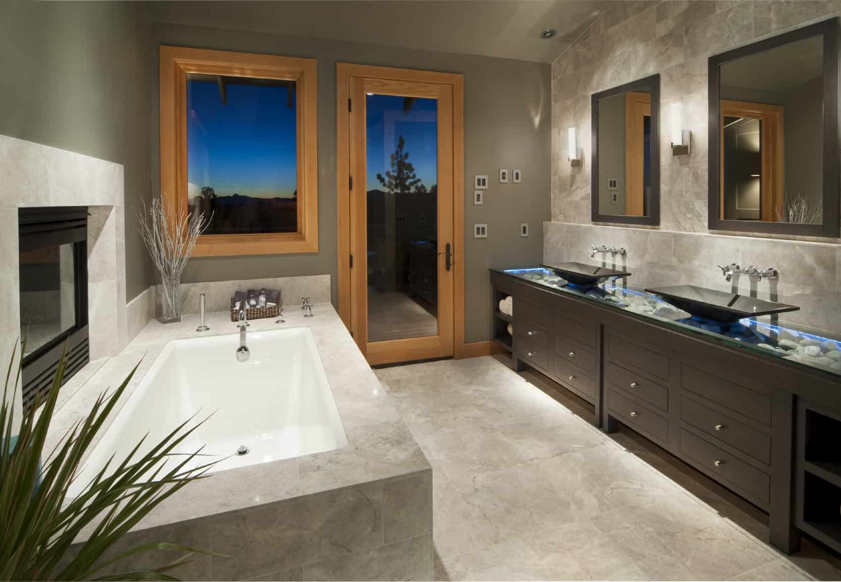 25 Primary Bathrooms With a Fireplace (2023 Guide and Photos) Home Stratosphere