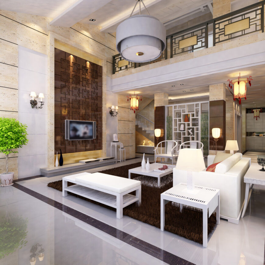 65 Living Rooms with Tile Flooring (Photos) – Home Stratosphere