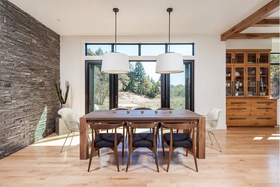101 Dining Room Examples with a Rectangle Dining Table (Photos)