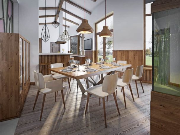 101 Dining Room Examples with a Rectangle Dining Table (Photos)