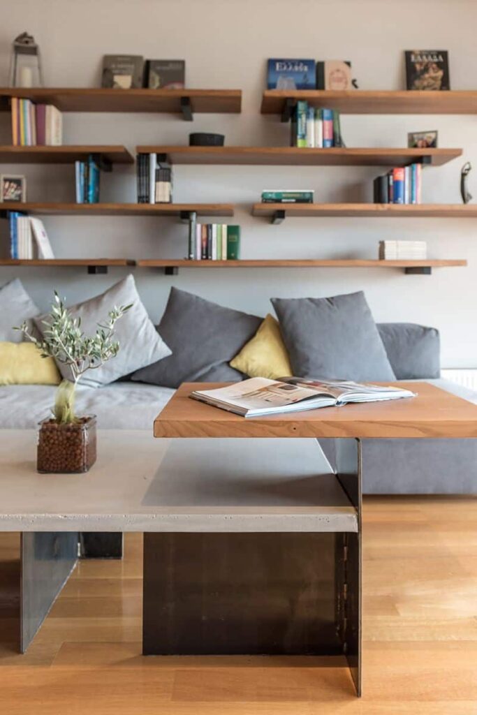 View of Sleek Apartment Renovation and Interior Design by Normless Architecture ...