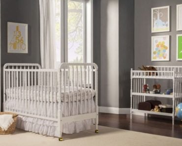 Gray gender neutral baby nursery room