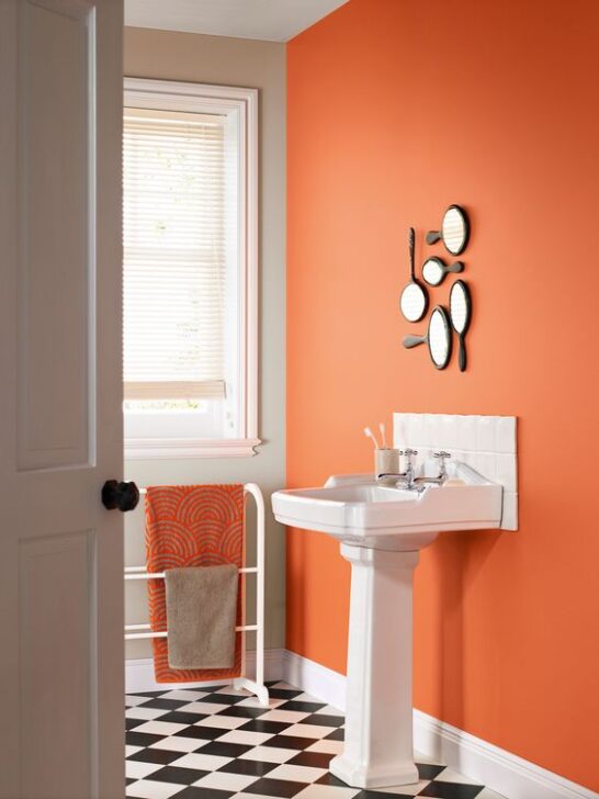 15 Orange Primary Bathroom Ideas (Photos)