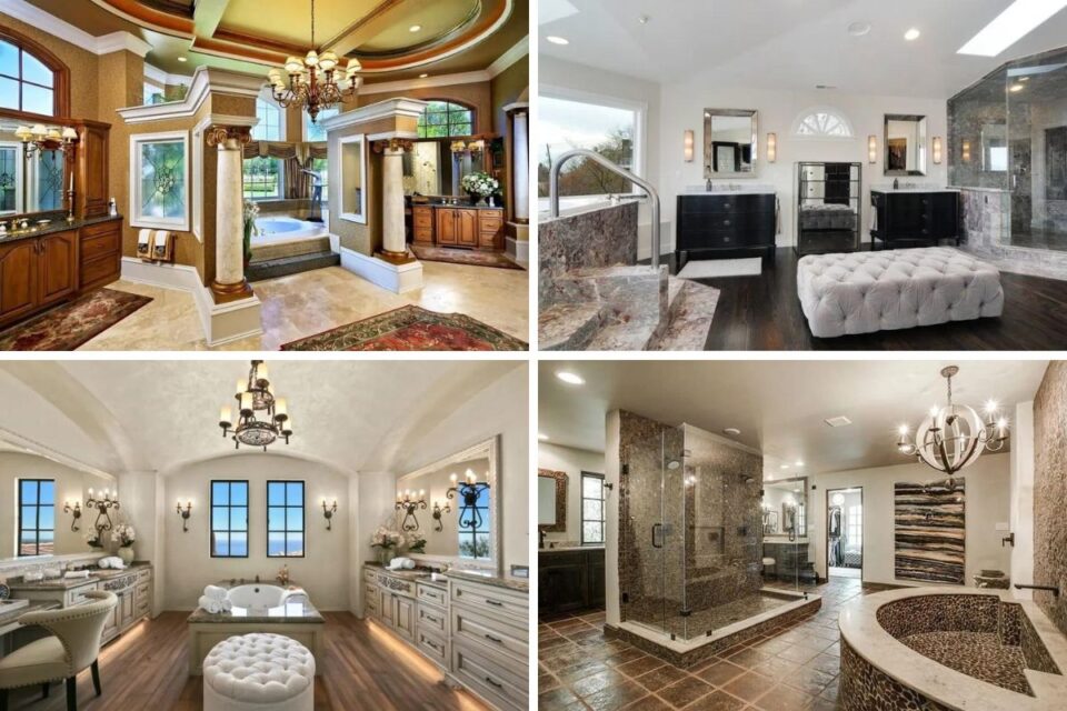 34 Large Luxury Primary Bathrooms that Cost a Fortune