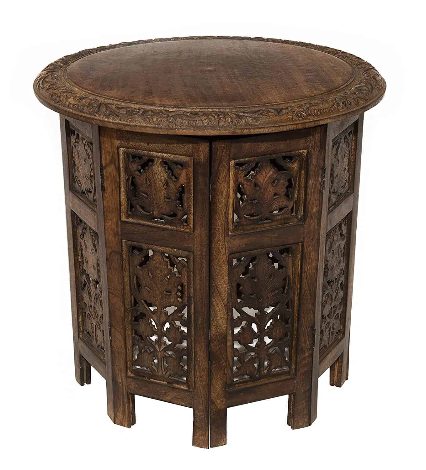 50 Lovely Small Accent Table Picks For 2018 Small Ornate Wooden Round Accent Table