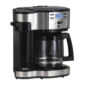 Single serve K-cup and drip pot coffee maker combo by Hamilton Beach