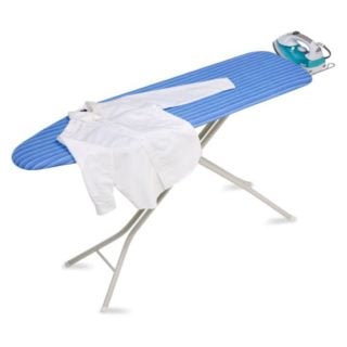 Retractable iron rest in a fresh blue shade.