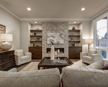 Living room with accent chairs