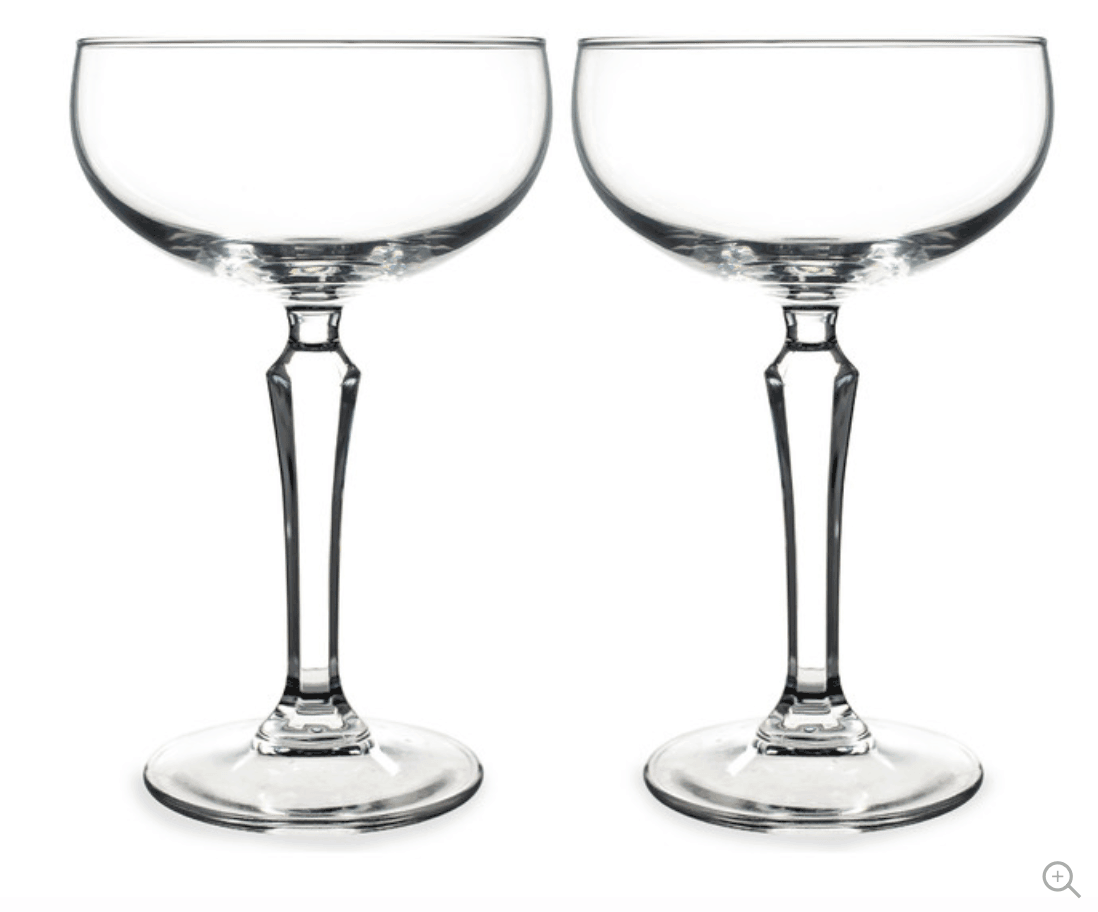 different types of glasses in bar