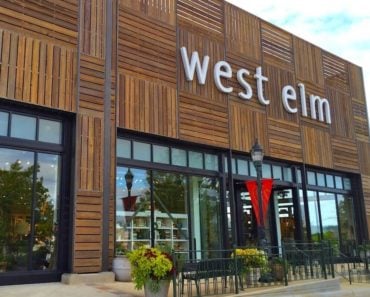 Exterior of a large West Elm branch.