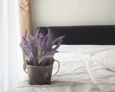 Lavender in bedroom.