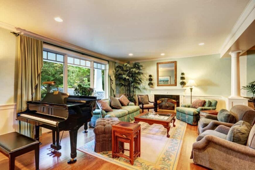 70 Beautiful Living Rooms with a Piano (Photos) – Home Stratosphere
