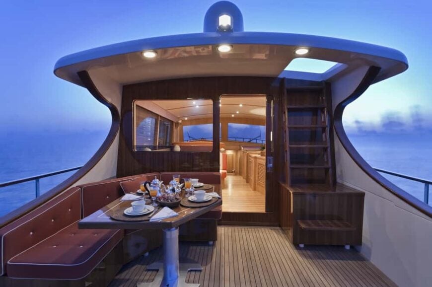 34 Luxury Yacht Decks (Bow, Flybridge and Rear Deck Photos)