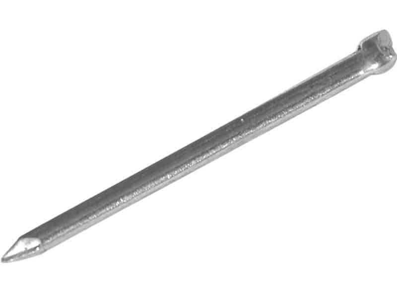 Oval wire nail.