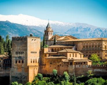 Ancient Arabic fortress of Alhambra, Granada, Spain.