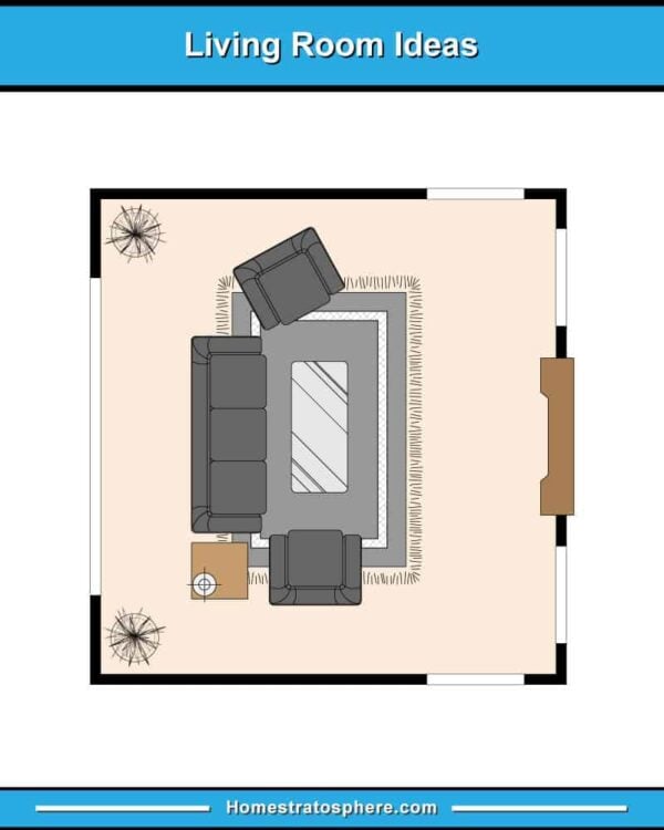 13 Living Room Furniture Layouts Described with Floor Plan Illustrations
