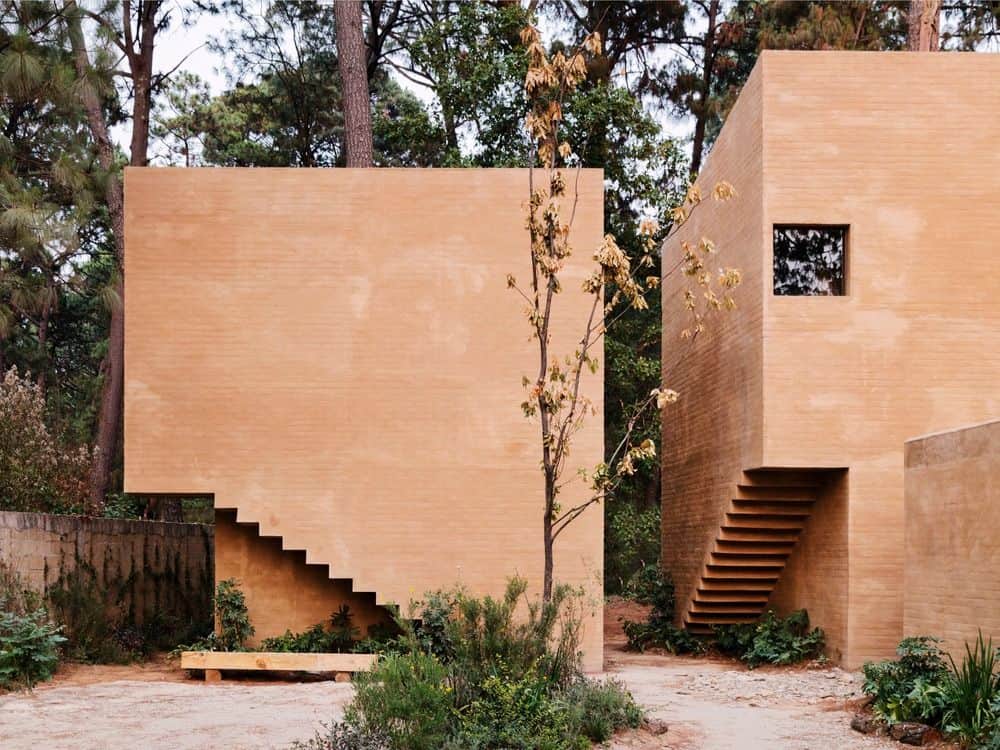 Outdoor view of the house showcasing its beautiful architectural design. Photo credit: Rory Gardiner 