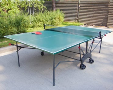 Ping pong table outside