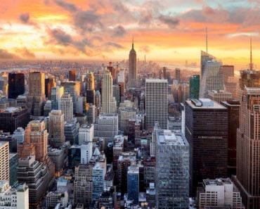 New York City Skyline view at dusk