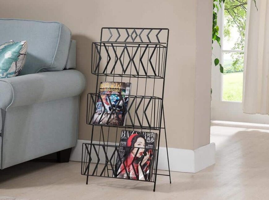 14 Different Types of Magazine Racks for Your Home (Living Room, Bedroom, Office and Bathroom)