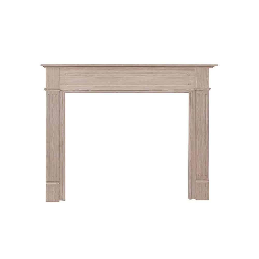 Unfinished fireplace mantel
