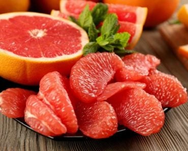 Juicy Sliced Grapefruits