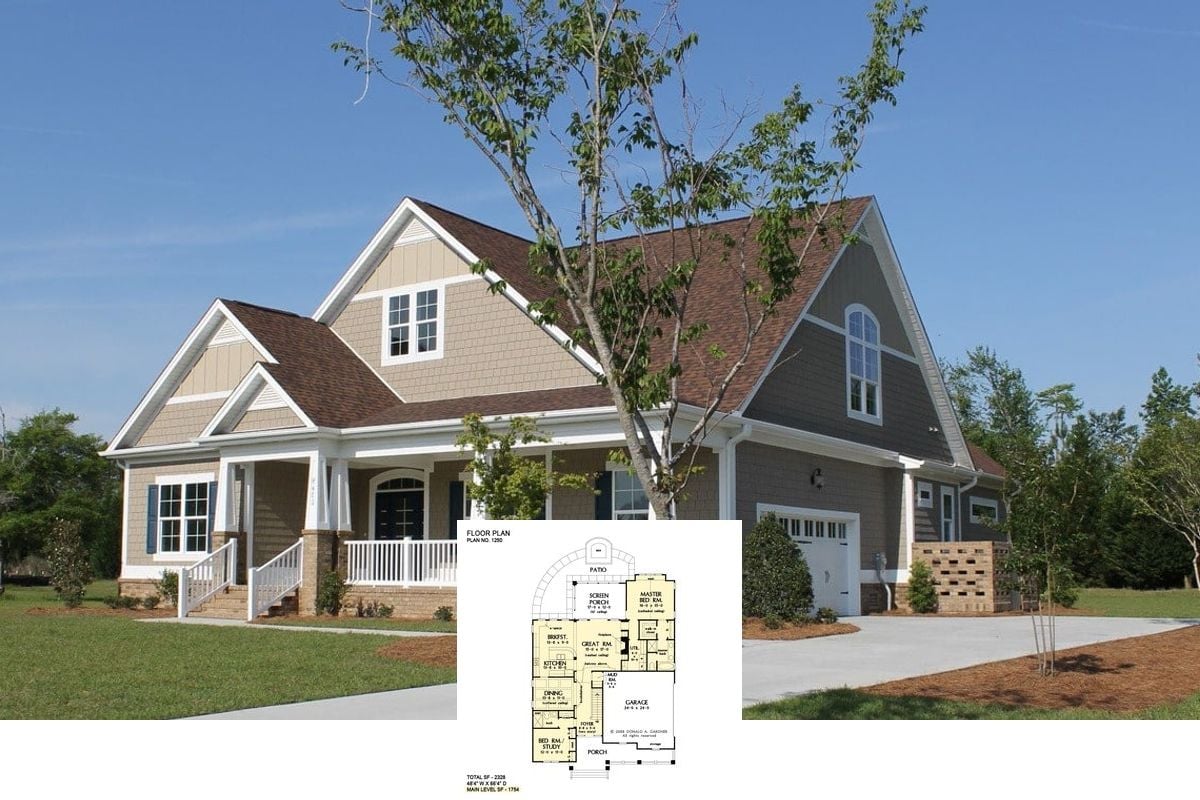 Check Out The Fernwood: A Cozy 4-Bedroom Craftsman-Themed Family Home (Explore This 2,328 Sq. Ft. Floor Plan)