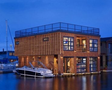 Magnificent floating home on Lake Union, Seattle, WA designed by Designs Northwest Architects.