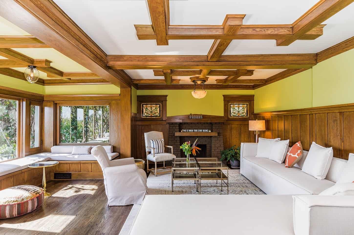70 Craftsman-Style Living Room Ideas (Photos)