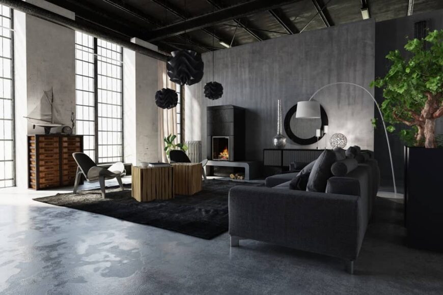 Image showcasing 34 Trendy Industrial-Style Living Room Ideas - Gorgeous to Legendary