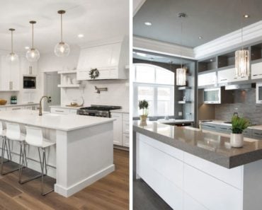 white vs dark kitchen photo comparison