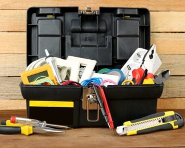 A toolbox filled with tools