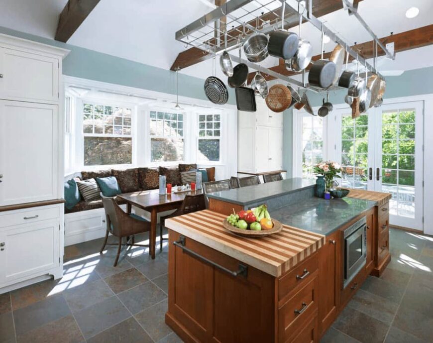 38 Kitchens with Hanging Pot Racks – Home Stratosphere
