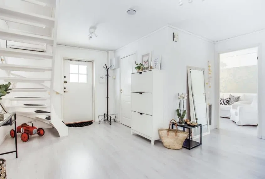 15 Splendid Scandinavian-Style Foyer Inspirations - Home Stratosphere - Accommodating Traffic Flow In Scandinavian Apartment Foyers