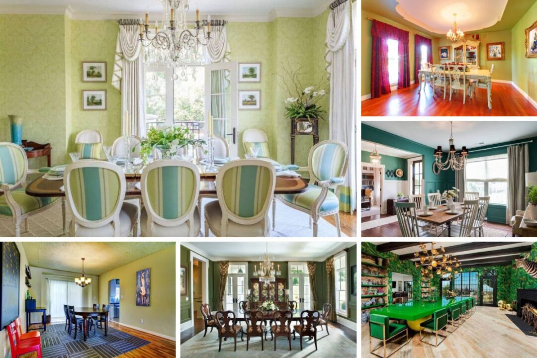 40 Green Dining Room Ideas (Photos)