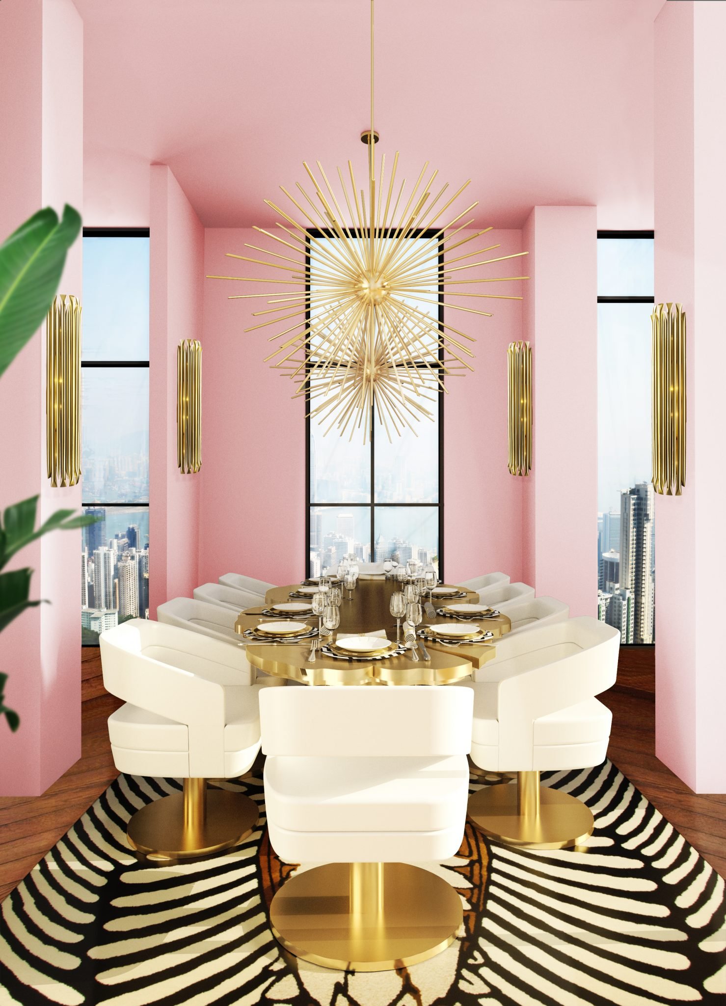 15 Pink Dining Room Ideas