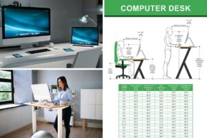 Proper Desk Dimensions for Sitting and Standing Desks (Charts) – Home ...