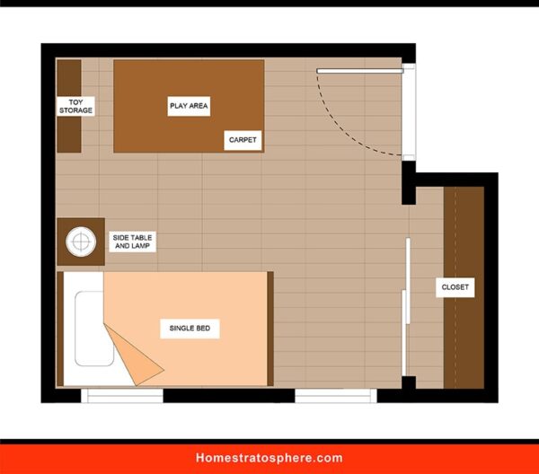 25 Diverse Kids’ Bedroom Layouts (Floor Plans) – Home Stratosphere