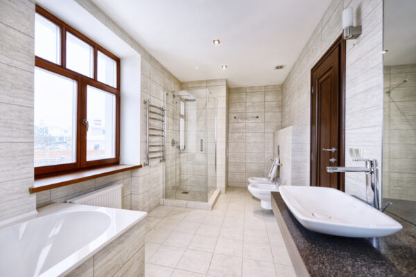 24 Beige Primary Bathroom Ideas Use Tonal Palette to Create Serene Oasis