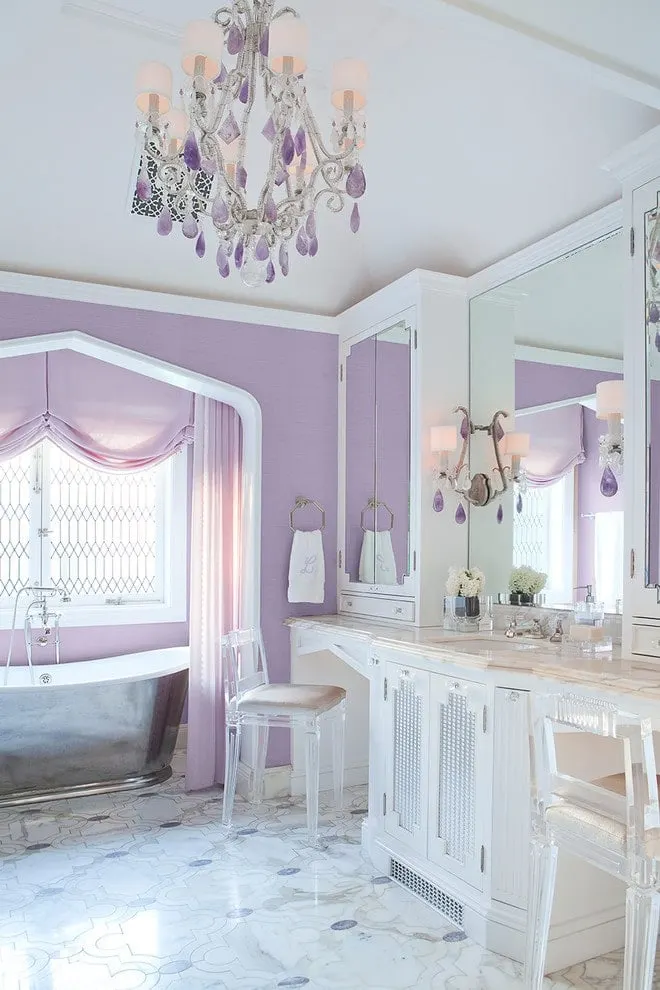 15 Purple Primary Bathroom Ideas - Home Stratosphere