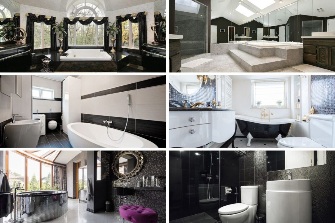 50 Black Primary Bathroom Ideas (Photos)