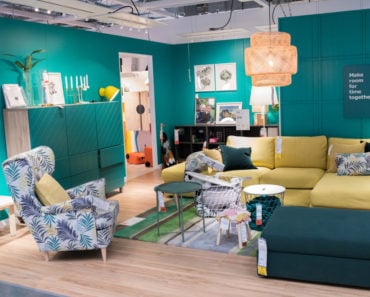 IKEA armchair in IKEA store