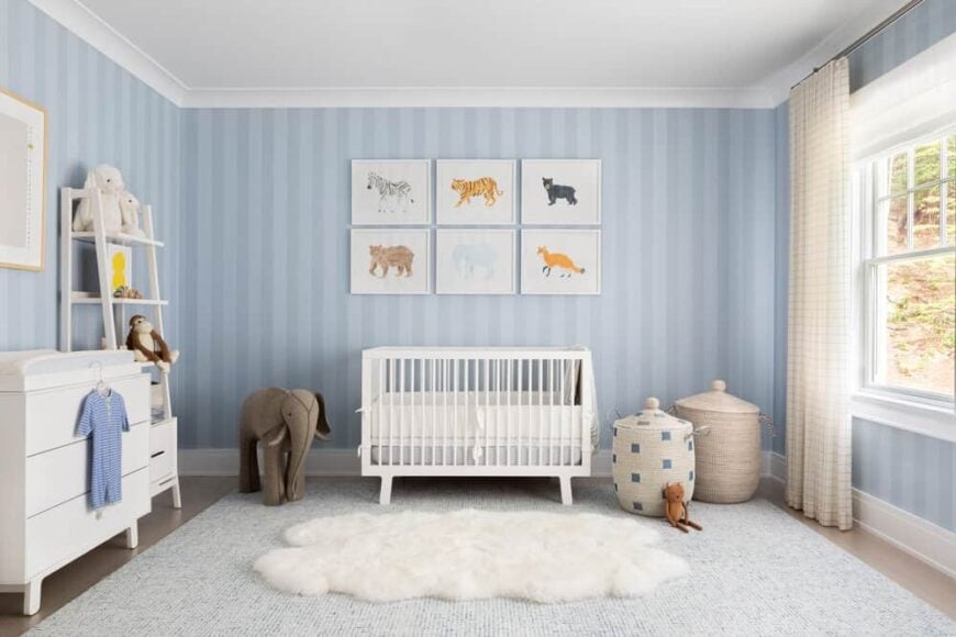 Blue-haired baby boy nursery decor - wide 2