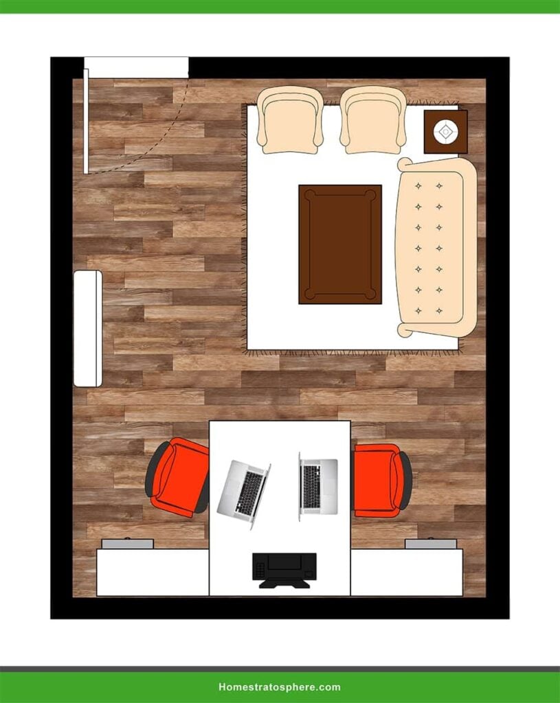 25 Home Office Layouts (Illustrated Floor Plans)
